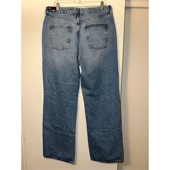 Fashion Nova Size 15 Perfect Timing Straight Leg Jeans Distressed NWT - Picture 2 of 7